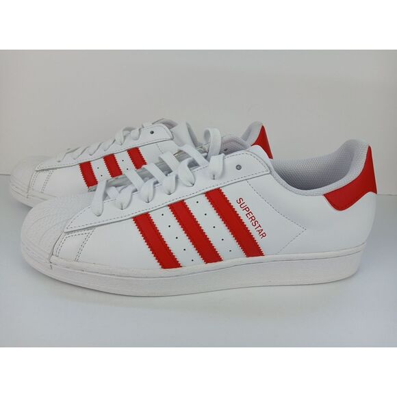 Adidas Superstar Men\'s Size US 12 Athletic Shoes White/Red Sneakers IG9367 New main image 11